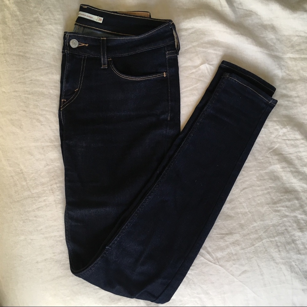 Levi super skinny jeans